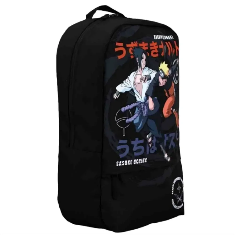 Naruto and Sasuke Black Backpack